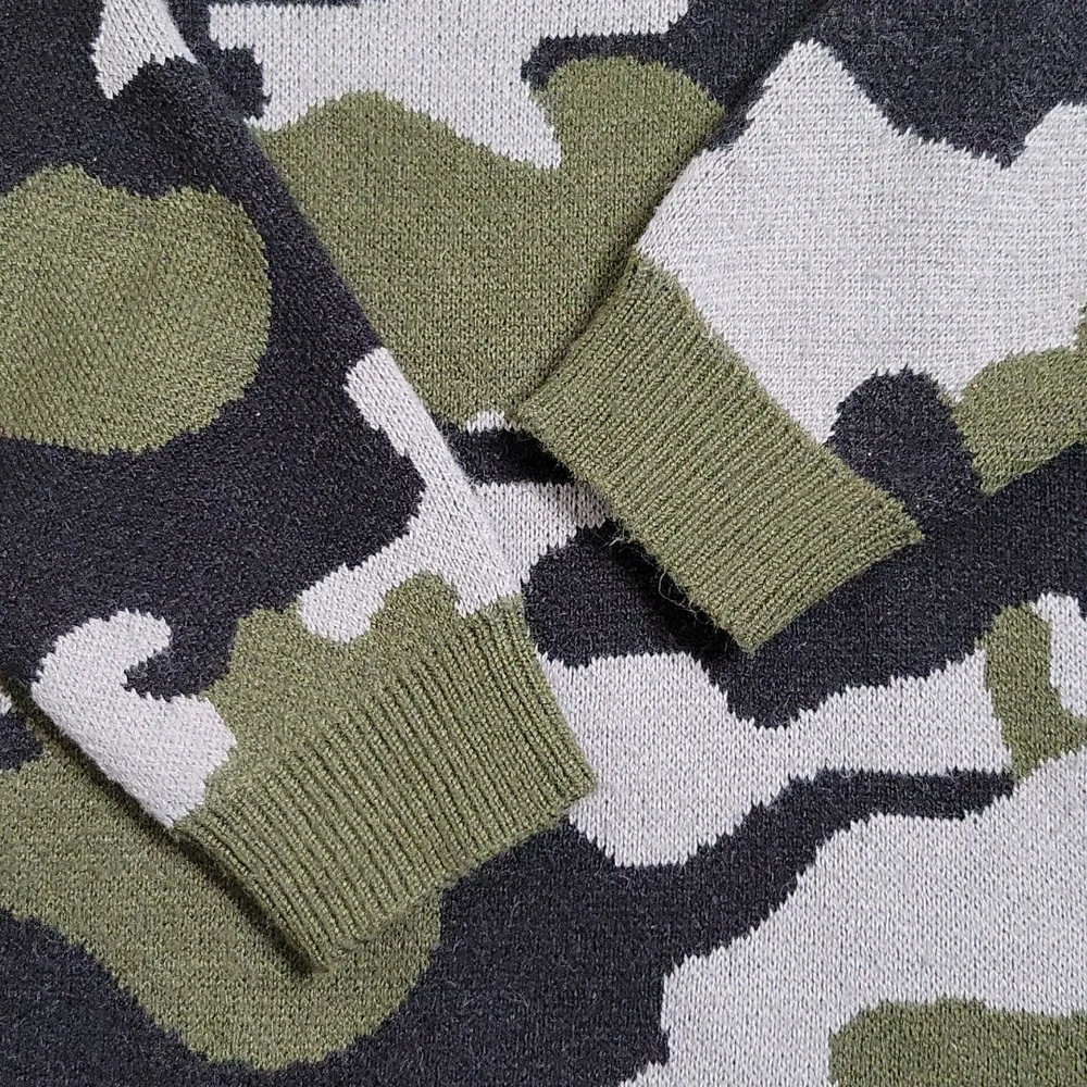 Torrid Camo Jacquard Crew Neck Sweater